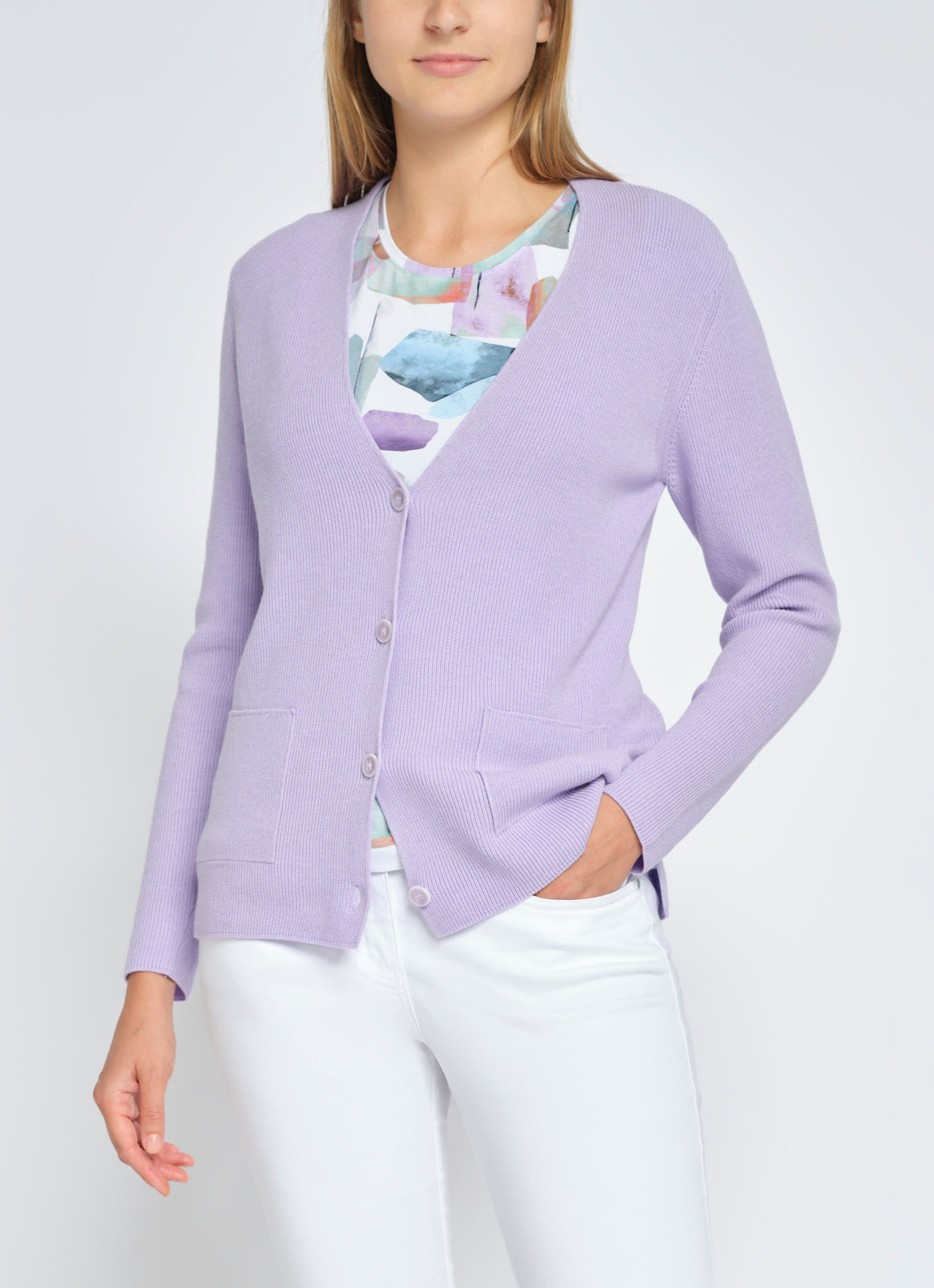 Strickjacke damen mit knöpfen und taschen Clearance